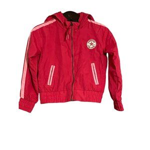 Converse Size 2T Girls Dark Pink Wind Breaker Jacket #N-5-32-500